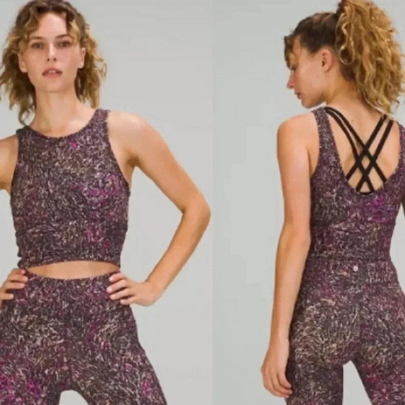 LULULEMON POWER PIVOT TANK TOP IN TOPOGRAPHY MULTI COLOR - Picture 4 of 8